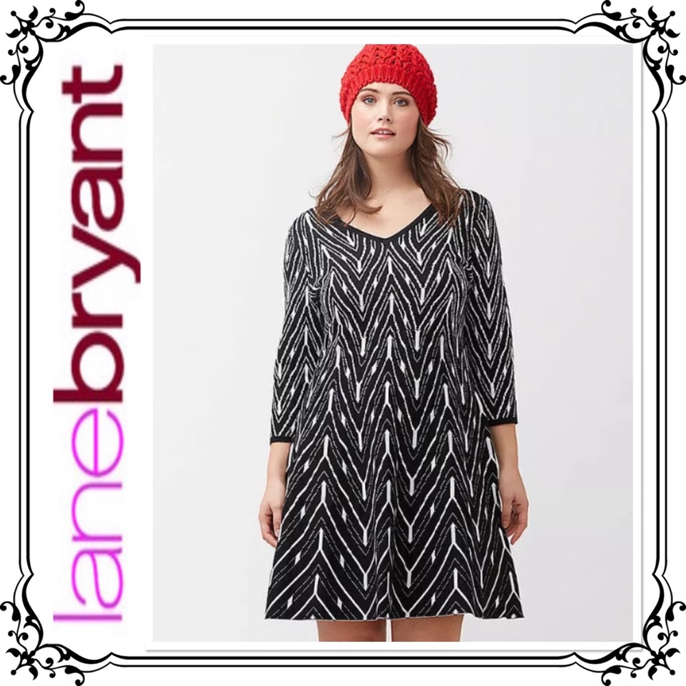 LANE BRYANT ⭐️ Cozy Fit & Flair Sweater Dress